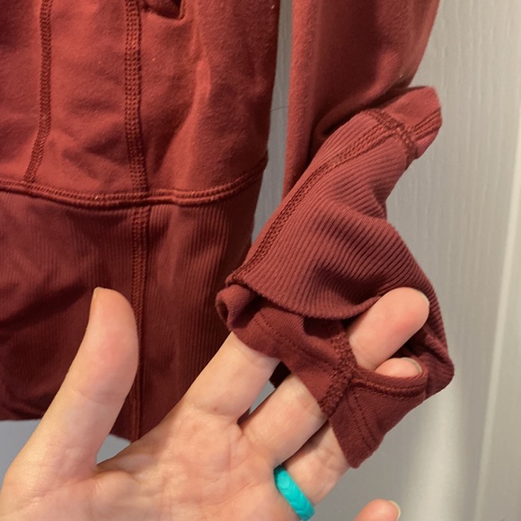 Lululemon daily practice jacket burgundy size 6 - Picture 6 of 8